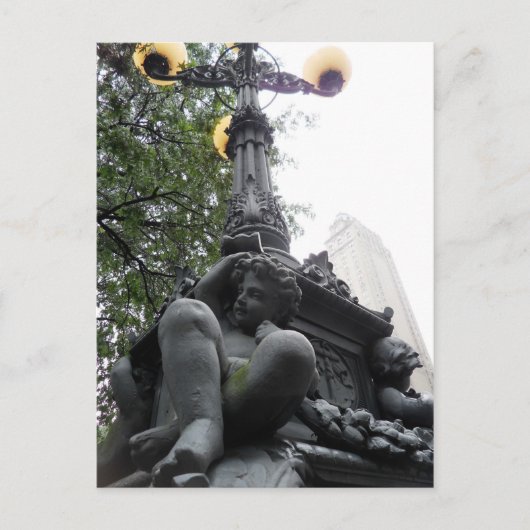 Carte Postale LightPost à Central Park New York City (Devant)