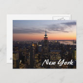 Carte Postale Lights de New York (Devant / Derrière)