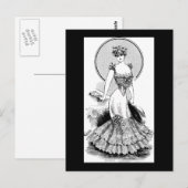 Carte Postale Ligne à la mode 1906 (Devant / Derrière)