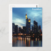 Carte Postale Ligne aérienne de Francfort (Allemagne) (Devant / Derrière)