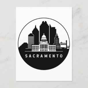 Carte Postale Ligne aérienne de Sacramento en Californie