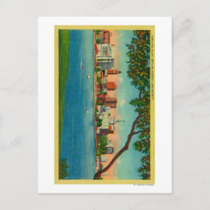 Carte Postale Ligne aérienne d'Oakland sur le lac Merritt