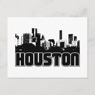 Carte Postale Ligne aérienne Houston