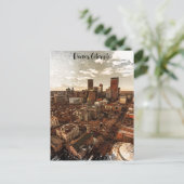 Carte Postale Ligne aérienne minimale Denver Colorado (Debout devant)