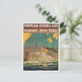 Carte Postale Ligne américaine norvégienne (Debout devant)