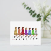 Carte Postale Ligne Arc-en-ciel (Debout devant)