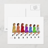 Carte Postale Ligne Arc-en-ciel (Devant / Derrière)
