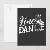 Carte Postale Ligne Danse Horseshoe Pays Ligne Danse (Devant / Derrière)