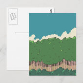 Carte Postale Ligne d'arbres (Devant / Derrière)