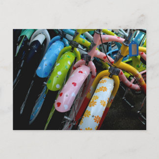 Carte Postale Ligne de bicyclettes