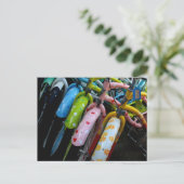 Carte Postale Ligne de bicyclettes (Debout devant)