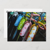 Carte Postale Ligne de bicyclettes (Devant / Derrière)