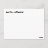 Carte Postale Ligne de bicyclettes (Dos)