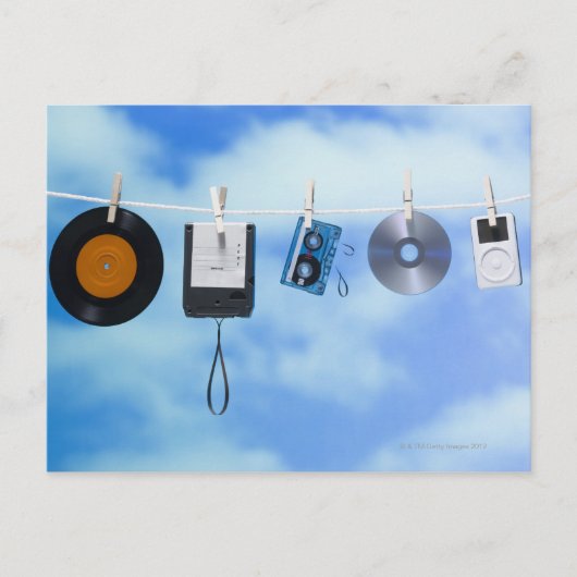 Carte Postale Ligne de clôture des médias (Devant)