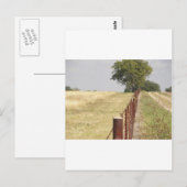 Carte Postale Ligne de clôture du Texas (Devant / Derrière)