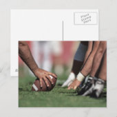 Carte Postale Ligne de football de scrimmage (Devant / Derrière)