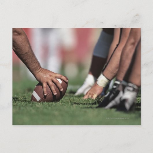Carte Postale Ligne de football de scrimmage (Devant)