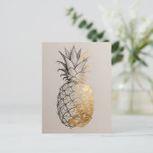 Carte Postale Ligne de l'ananas doré (Debout devant)