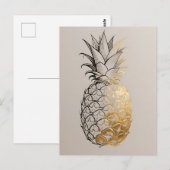 Carte Postale Ligne de l'ananas doré (Devant / Derrière)