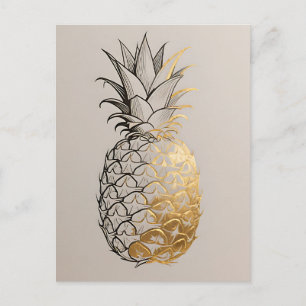 Carte Postale Ligne de l'ananas doré