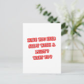 Carte Postale Ligne de prélèvement de pilote amusant (Debout devant)