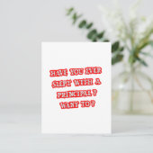 Carte Postale Ligne de prélèvement principale amusante (Debout devant)