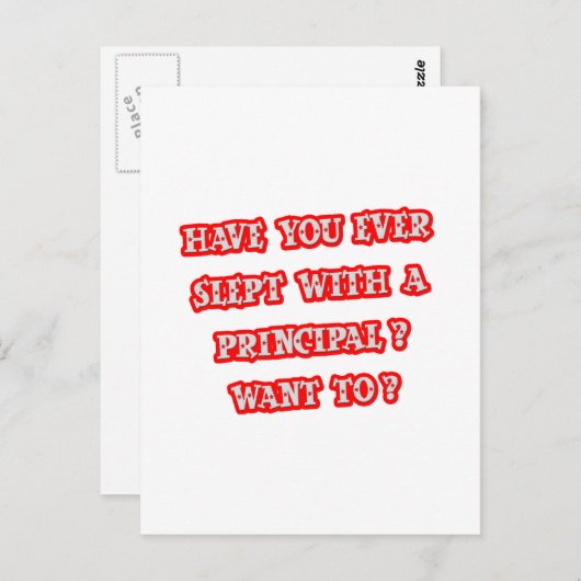 Carte Postale Ligne de prélèvement principale amusante (Devant / Derrière)