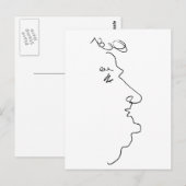 Carte Postale Ligne face (Devant / Derrière)