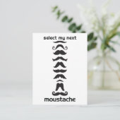 Carte Postale Ligne Moustache vers le haut (Debout devant)