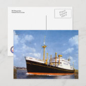 Carte Postale Ligne MV Westerdam Holland America (Devant / Derrière)