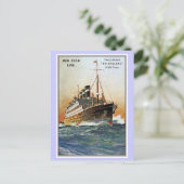 Carte Postale Ligne rouge vintage Belgenland (Debout devant)