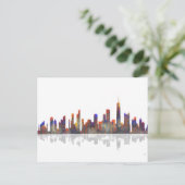 Carte Postale Ligne Skyline Chicago Illinois (Debout devant)