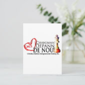 Carte Postale Ligne Slogan (Debout devant)