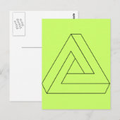 Carte Postale Ligne-Triangle-Art_Vector_Clipart (Devant / Derrière)