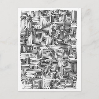 Carte Postale Ligne unicontinue