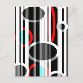 Carte Postale Lignes abstraites et Elipses (Devant)