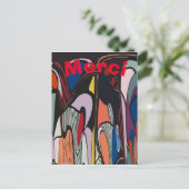Carte Postale Lignes Abstraites, modifier le texte (Debout devant)
