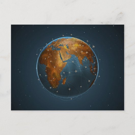 Carte Postale Lignes aériennes 2 (Devant)