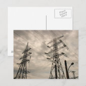 Carte Postale Lignes d'alimentation (Devant / Derrière)
