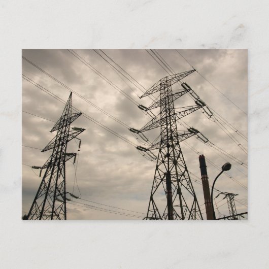 Carte Postale Lignes d'alimentation (Devant)