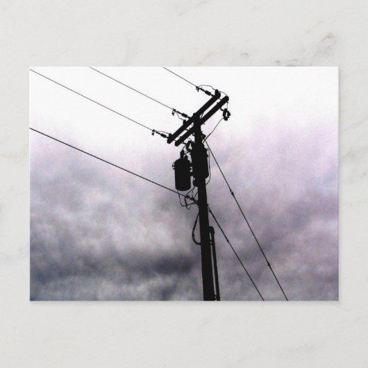 Carte Postale Lignes d'alimentation (Devant)