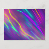 Carte Postale Lignes dans différentes couleurs de néon (Devant)