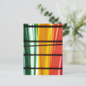 Carte Postale Lignes d'art Graffiti coloré (Debout devant)