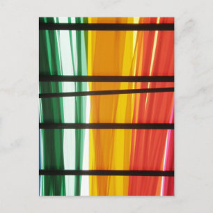 Carte Postale Lignes d'art Graffiti coloré