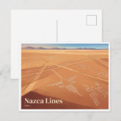 Carte Postale Lignes de Nazca Pérou (Devant / Derrière)