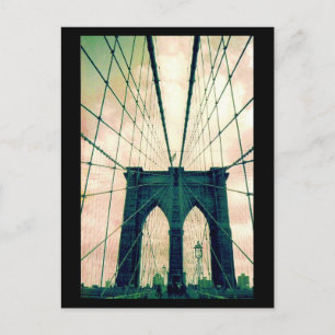 Carte Postale lignes de pont de brooklyn