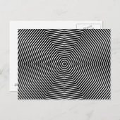 Carte Postale Lignes d'illusion optique (Devant / Derrière)
