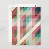 Carte Postale Lignes géométriques Abstraites (Devant / Derrière)