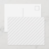 Carte Postale Lignes minces diagonales (Devant / Derrière)