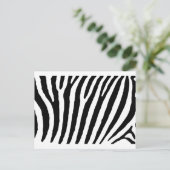 Carte Postale Lignes noires et blanches Zebra (Debout devant)